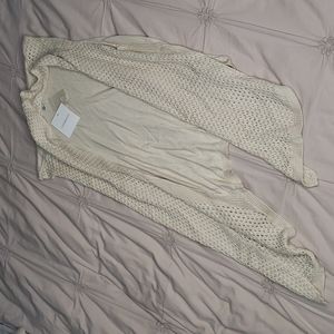 croft and barrow knit cardigan in oatmeal.  First small / medium